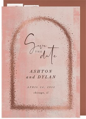 'Stippled Arch' Wedding Save the Date